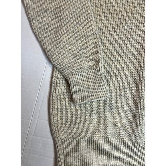VTG-L.L. Bean Mens-L tall-beige, High Trek Yarn, made in USA grandpa  Sweater - Picture 5 of 9